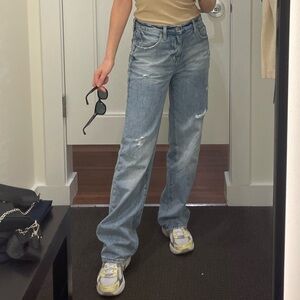 PISTOLA Light Blue Wide Leg Jeans